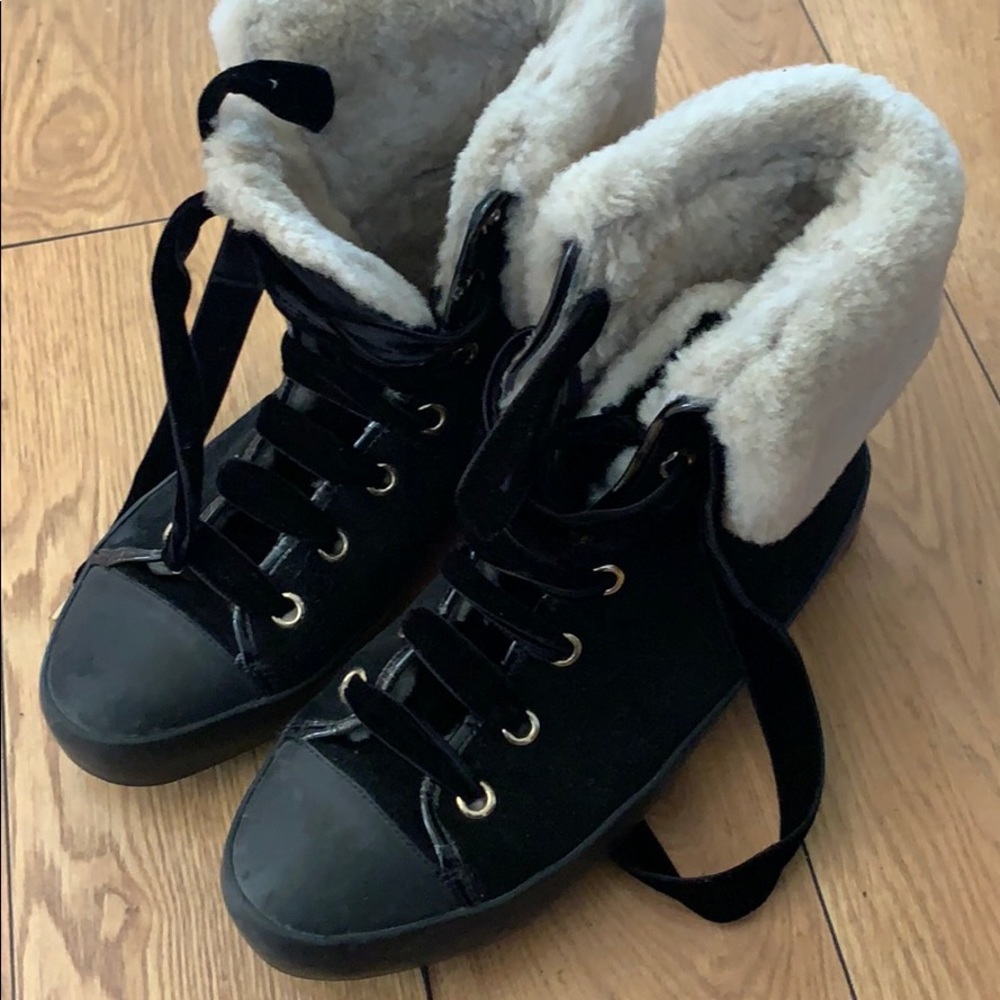 Alice & Olivia fur lined sneakers boot